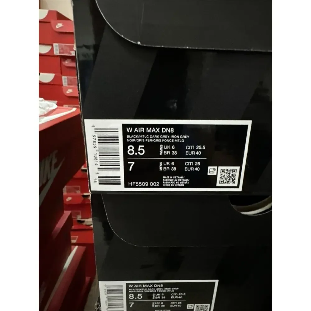 New Women's Size 8.5 Nike Air Max DN8 Black HF5509-002